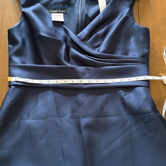 ALFRED SUNG Deep Blue Dress - Picture 6 of 6